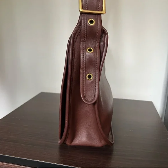 Vintage coach stewardess bag 9525 mahogany made in Costa Rica - Picture 3 of 12